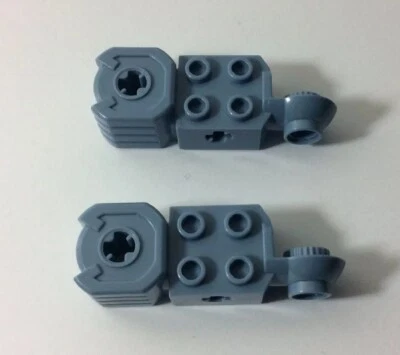 2 x LEGO Part 47431, Sand Blue, Technic Brick, Modified, 2 x 2 with Axle Hole - Image 1 of 4
