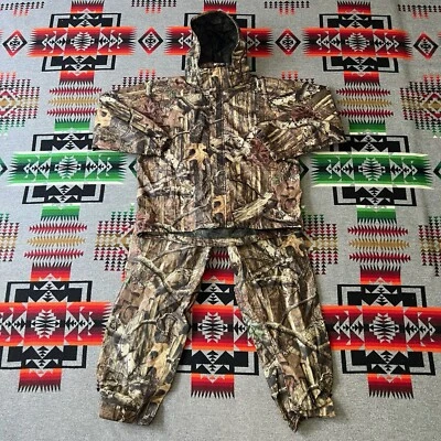 Frogg Toggs Adult XL Realtree Camo 2PC Hunting Rain Suit Jacket & Pants A9 - Image 1 of 4