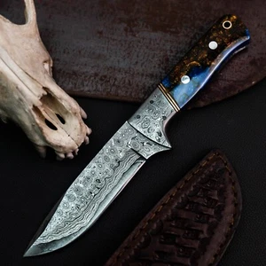 9.1" HUNT IT CUSTOM HAND MADE SKINNING MILITARY EDC COMBAT DAMASCUS SURVIVAL - Picture 1 of 12