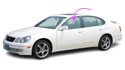 Fits: 1998-2000 Lexus GS 300,400 4D Sedan Driver Front Left Door Window Glass - Image 1 of 4