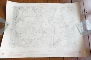 1901 London County Council Richmond Mortlake East Sheen Railway Map 