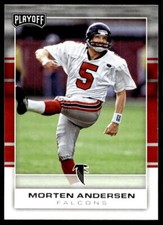 2017 Panini Playoff 107 Morten Andersen  Atlanta Falcons  Football Card
