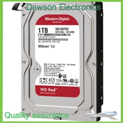 Western Digital Red 1TB WD10EFRX SATA 64MB III 3.5 inch NASware 3.0 Hard Drive - Image 1 of 3