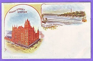 POSTAL DE EE. UU. BROAD ST STATION FAIRMOUNT FILADELFIA - Imagen 1 de 1