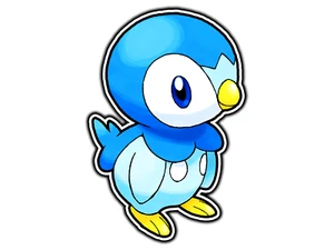 Calcomanía adhesiva de vinilo impermeable Piplup troquelada - Imagen 1 de 1
