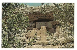 MONTEZUMA CASTLE Cliff Dwelling National Monument Prescott Arizona AZ Postcard  - Picture 1 of 2
