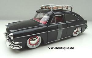 Volkswagen VW 1600 TL Type 3 With Roof Rack Jada 1:24 Black