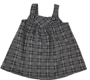 Laura Ashley Baby Girls 0-3 Months Black White Pink Plaid Jumper Dress - Picture 1 of 5