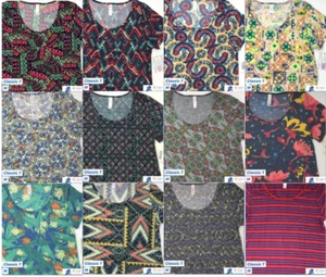 Nueva Camiseta Lularoe Clásica Talla M Varios Estampados Floral/Geométrica/A Rayas Nueva con Etiquetas - Imagen 1 de 13