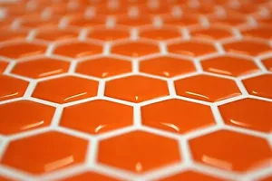 Design your own 3D Orange Gel Tank Pad, 70 Hexagon Set, Abmessungen 27mm x 27mm - Bild 1 von 1