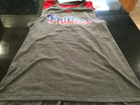 WOMENS UNDER ARMOUR MLB HEATGEAR PHILADELPHIA PHILLIES VEST TANK MEDIUM M NWT Cover