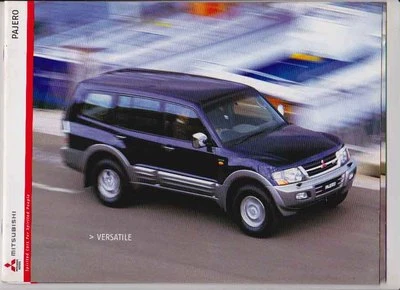 2002 MITSUBISHI PAJERO Australian 16p Brochure 8p Di-D & 8p Spec MONTERO SHOGUN - image 1 of 4