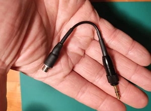 Sennheiser Lavalier Microphone To Sony Transmitter Adapter 3.5 mm to UWP UTX - Picture 1 of 5