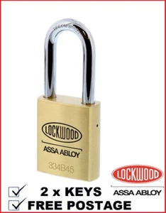 Lockwood Commercial Grade Padlock + Keys keyd alike / keyed to differ 334B45/148 - Picture 1 of 4