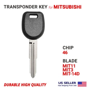 Llave transpondedor para Mitsubishi MIT11R, MIT3, MIT-14D Chip 46 Alta Calidad - Imagen 1 de 1