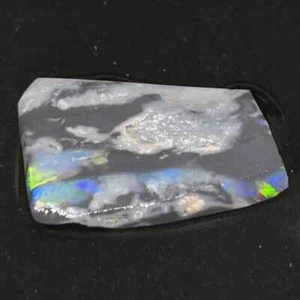 Rainbow Zebra Striped Australian Lightning Ridge Opal Gemstone Collectible - Picture 1 of 4