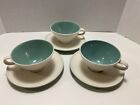 Mid Century Lot Of 3 Informal True China By Ben Seibel Iroquois Cups And Saucers
