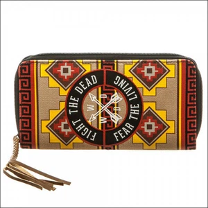 The Walking Dead Daryl Poncho Envelope Zip Around Wallet Purse Bag Phone Case - Foto 1 di 3