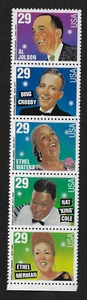 US Stamps — Vertical Strip of 5 — 1994, American Music Series #2853a MNH - Picture 1 of 1