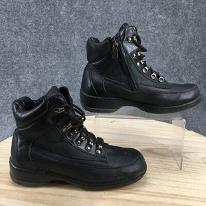 Blondo Canada Boots Womens 8.5 Combat Black Waterproof Lace Up Casual Ankle Top - Picture 1 of 17