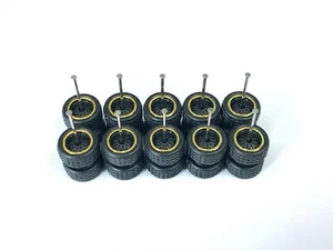 Lote de 5 Juego RL27 - Matchbox 1/64 Real Riders #Encaje Negro 10 mm Mediano, Ruedas de Goma - Imagen 1 de 6