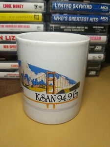 KNEW/KSAN San Francisco Promo Coffee Mug - 40 years old, Radio Giveaway RARE! - Picture 1 of 9