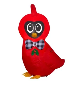 Holiday Time Festive Winter Cardinal 3.5 Ft Red Bird Airblown Inflatable - Picture 1 of 11