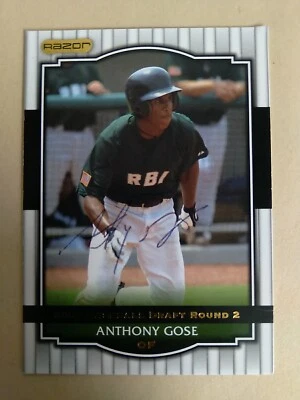 2008 Anthony Gose Philadelphia Phillies Autographed Razor Card  Foto 1 de 4