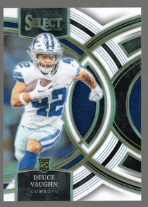 2023 Panini Select Premier Level White Prizm /35 Deuce Vaughn #128 Rookie RC - Picture 1 of 2