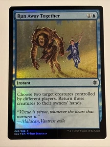 MTG Throne of Eldraine Run Away Together Foil 062/269 NM - Picture 1 of 2