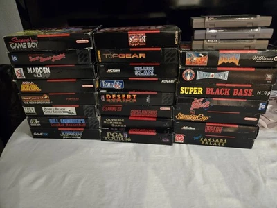 Colección SNES Lote de 26 Juegos CIB En Caja Completo Doom Chrono Trigger Foto 1 de 4