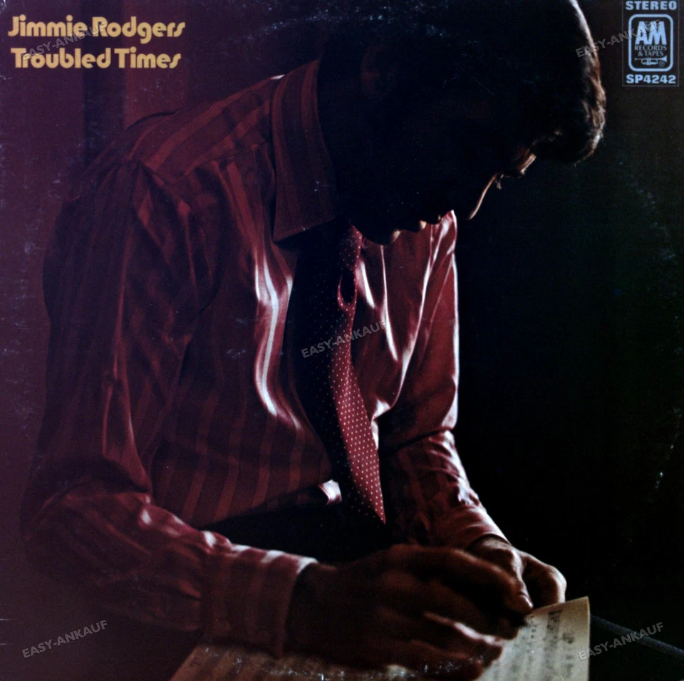 Jimmie Rodgers - Troubled Times LP (VG/VG) .* - Image 1 of 1