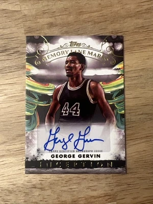 George Gervin 2025 Topps Inception Memory Lane Marks #MLM-GG San Antonio Spurs Foto 1 de 2