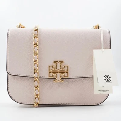 Tory Burch Britten Small Adjustable Shoulder Bag in Delicate Pink (140987-0425) - Image 1 of 4