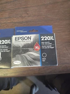 SEALED GENUINE EPSON 220XL BLACK INK CARTRIDGE Exp 11/24. - Picture 1 of 1