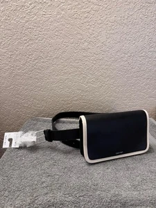 Calvin Klein CK Logo Belt Bag Fanny pack size L/XL BlackFaux Leather - Picture 1 of 5