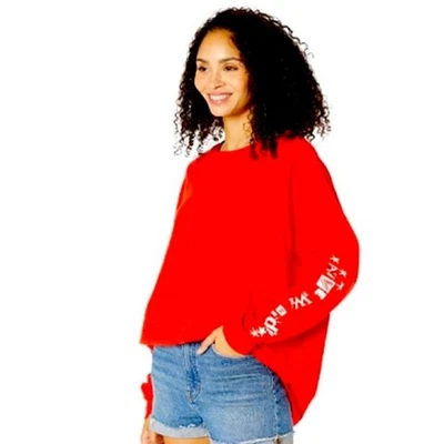 Volcom US Snowboard Team Red T-Shirt ALIVE WE RIDE Womens Size Medium  - Image 1 of 4