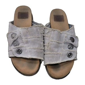 Blowfish Malibu Sandali Donna 10 Fomo Slide Slip On Comfort Denim Blu - Foto 1 di 12