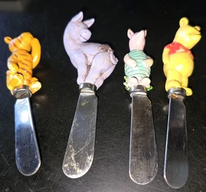Esparcidores de queso de mantequilla Winnie The Pooh clásicos Eeyore Tigger Disney de colección - Imagen 1 de 4