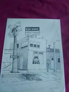 Marineros/Mark Leysen estampado de 1970, "¡ZONA DE DIVERSIÓN!" - Imagen 1 de 1