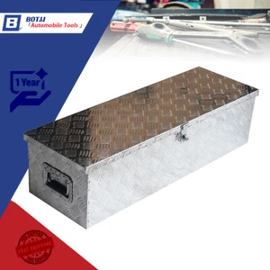 39"X13"X10" ALUMINUM PICKUP TRUCK TRAILER TRUNK BED TOOL BOX WITH/SIDE HANDLE - Foto 1 di 6
