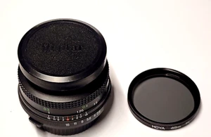 Vivitar 28mm 1:2.8 MC Wide Angle Lens NO 42049555 & Hoya 49mm Polarizer Filter - Picture 1 of 4
