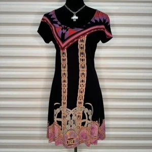 CUSTO BARCELONA Chic High Illustration Couture Midi Dress - Picture 1 of 5