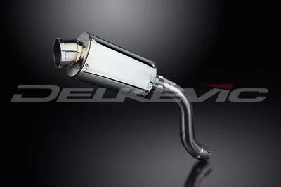 Silenciador ovalado Delkevic 9" acero inoxidable - Triumph Daytona 955i - escape 01-02 Foto 1 de 3