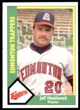 1990 CMC Edmonton Trappers  Jeff Heathcock #9