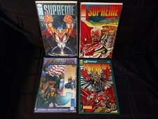 Supreme #1 first issue, #2, #11, Fire from Heaven #1 Image Comic Book Lot of 4.