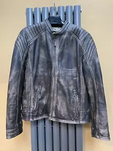 Chaqueta de cuero Aviatrix para hombre aspecto envejecido XL con cremallera - Imagen 1 de 4