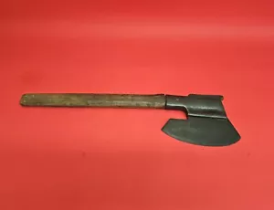Hacha ancha barbuda de ala de ganso forjada antigua rara del siglo XIX - Imagen 1 de 11