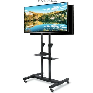 Dual Mobile TV Stand with TILT Mount for 32-70 inch Flat/Curved Screen TV - Picture 1 of 7