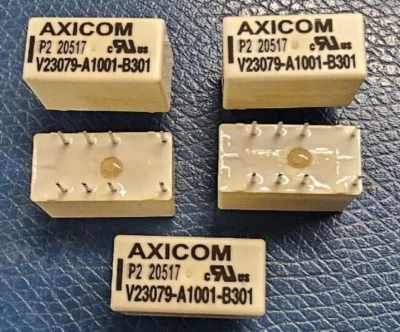 20 -  Relay 5Vdc DPDT Through Hole Axicom V23079-A1001-B301 *US SELLER FREE SHIP - Image 1 of 2